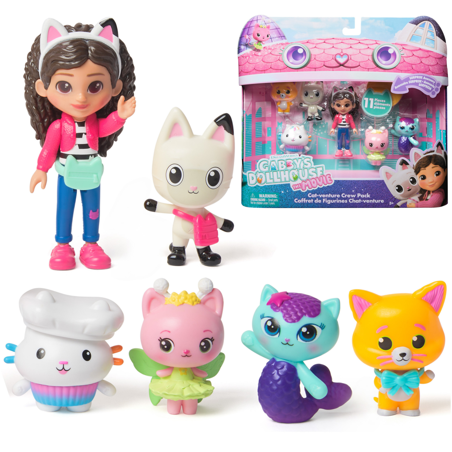 slide 1 of 8, Gabby Dollhouse Movie Figures Giftset, 1 Set, 1 ct