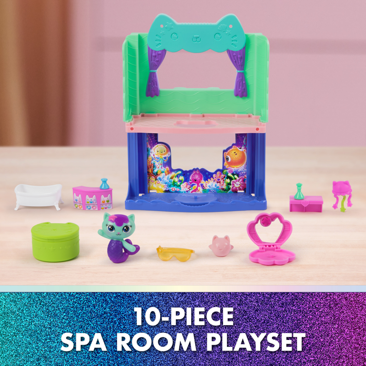 slide 6 of 8, Gabby Dollhouse Movie Portal Rooms Asst, 1 ct