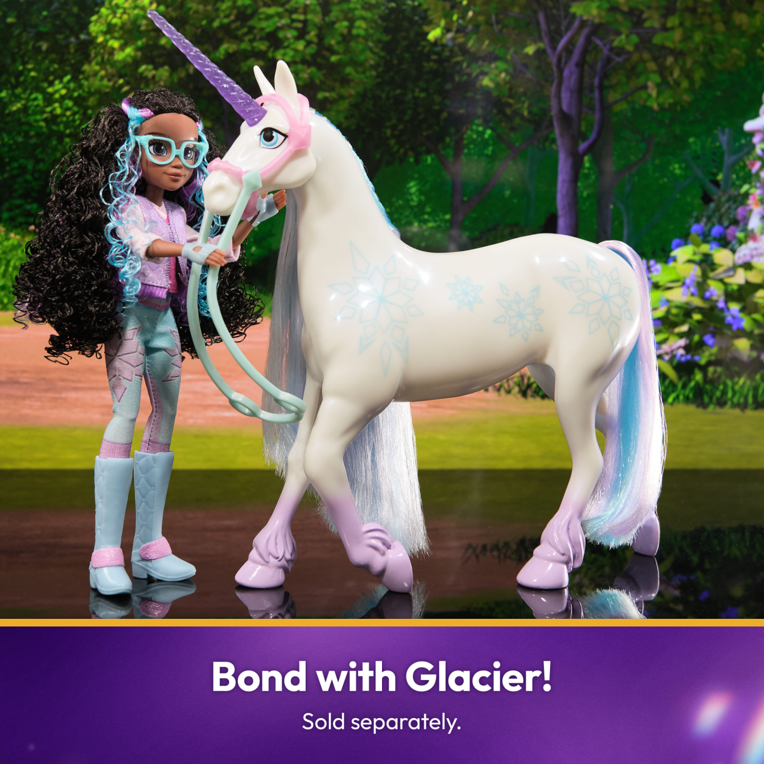 slide 2 of 8, Unicorn Academy, Doll with Highlighted Hair, 7 Fashion Accessories & Hair Styling Tool, 9.5, Dolls & Unicorn Toys for Girls Ages 4 and up (Styles May Vary), 1 ct