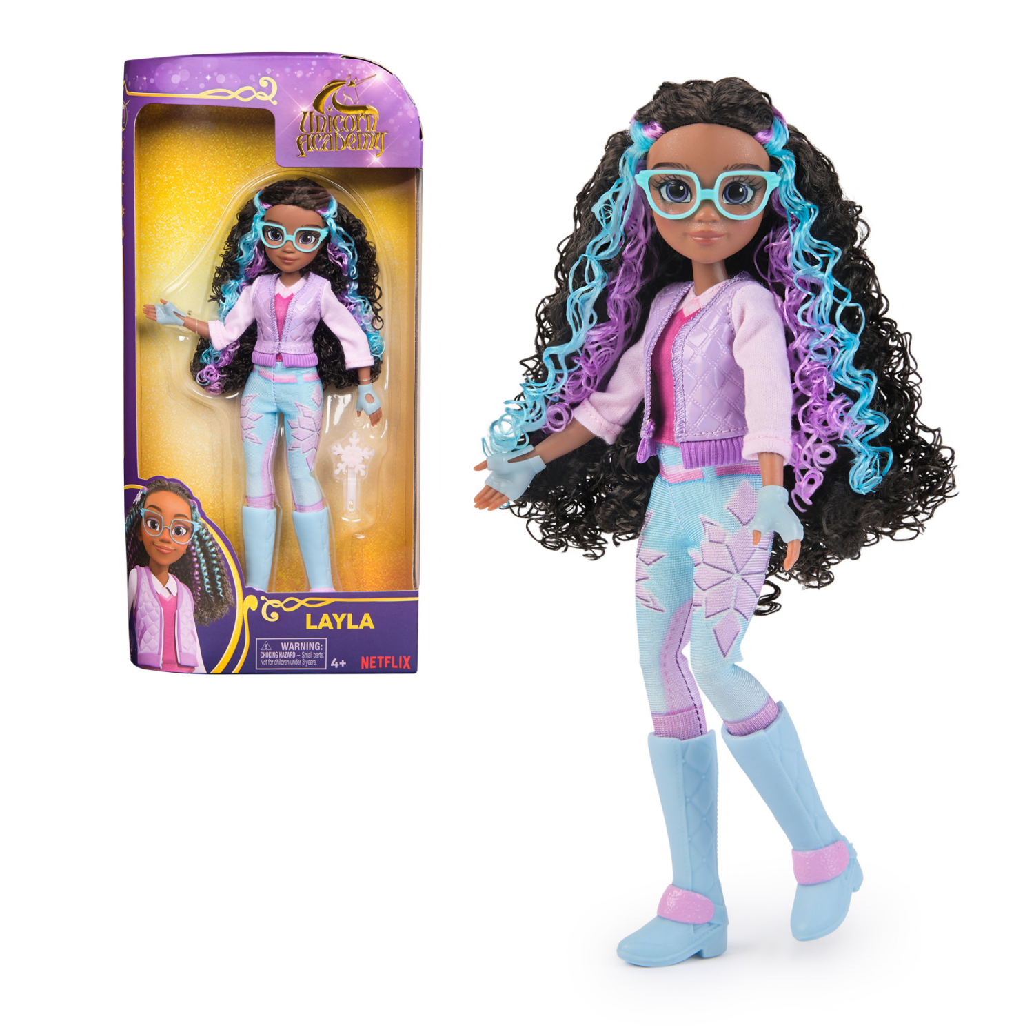 slide 1 of 8, Unicorn Academy, Doll with Highlighted Hair, 7 Fashion Accessories & Hair Styling Tool, 9.5, Dolls & Unicorn Toys for Girls Ages 4 and up (Styles May Vary), 1 ct