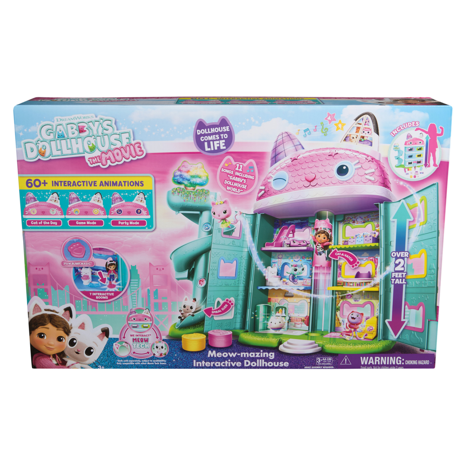 slide 4 of 6, Gabby Dollhouse Movie Deluxe Dollhouse, 1 ct