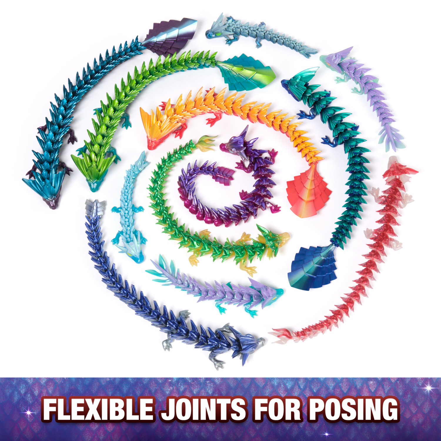 slide 2 of 8, CrystaLynx Dragons 12.5in Collectible Articulated Dragon Toy Figure (Styles May Vary) 1 Each, 12.5 in