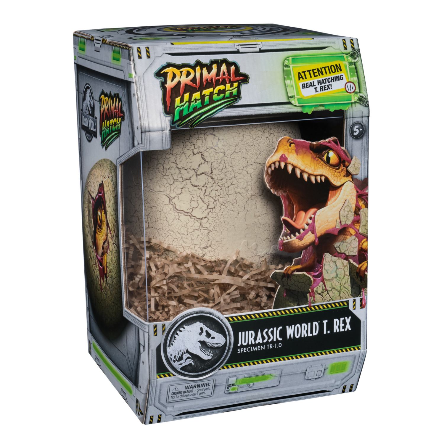 slide 3 of 8, Primal Hatch Interactive Hatching Dino Action Figure - Green, 1 ct