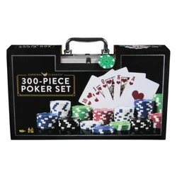 Spin Master Games, Cardinal Classics, 300-Piece Poker Set with Aluminum Carrying Case & Professional Weight Chips & Poker Dice, for Ages 8 and up 1 Each