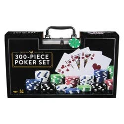 Spin Master Games, Cardinal Classics, 300-Piece Poker Set with Aluminum Carrying Case & Professional Weight Chips & Poker Dice, for Ages 8 and up 1 Each