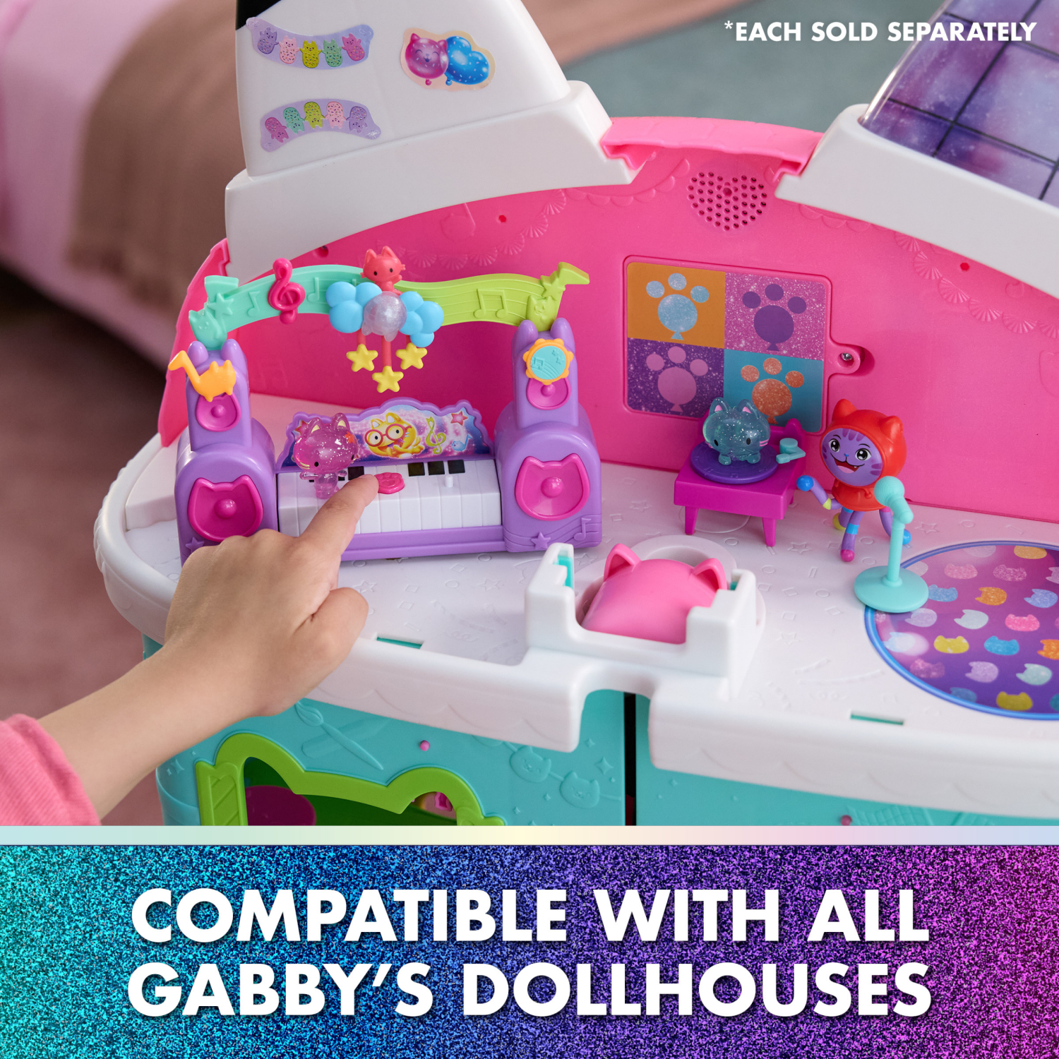 slide 2 of 8, Gabby Dollhouse Movie Story Set Music, 1 ct