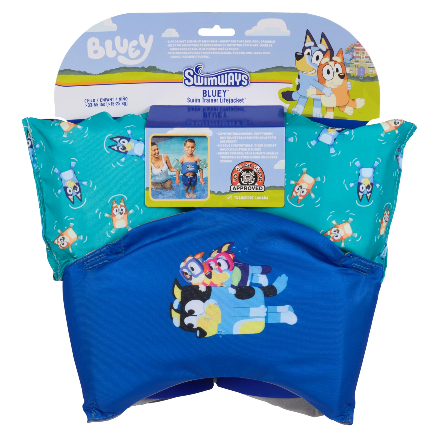 slide 1 of 2, Swimways Bluey Swim Trainer, 1 ct