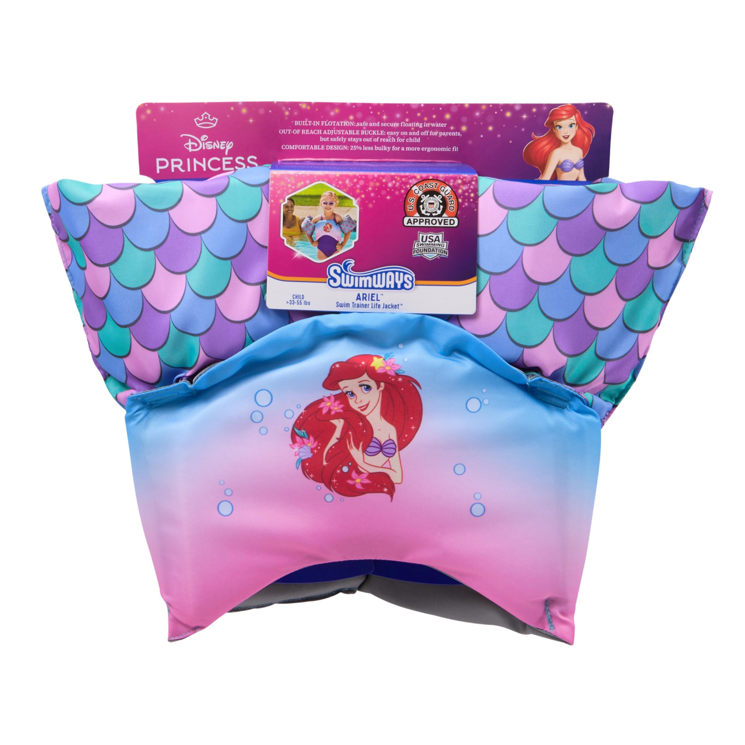 slide 1 of 4, Swimways Ariel Disney Princess Swim Trainer, 1 ct