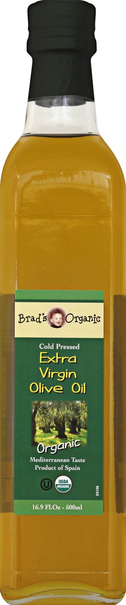 slide 2 of 2, Brad's Organic Extra Virgin Olive Oil, 16.9 oz