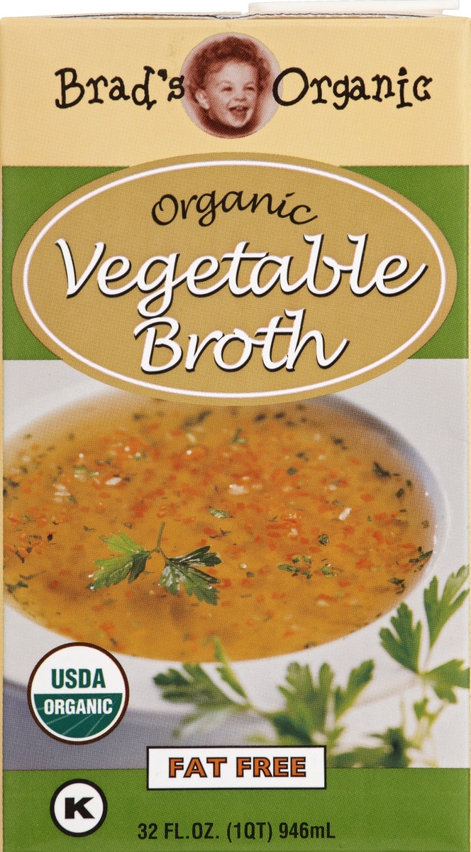 slide 4 of 4, Brad's Organic Kosher Vegetable Broth, 32 oz