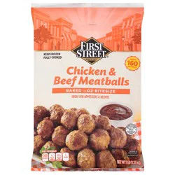 First Street Chicken And Beef Meatballs