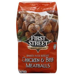 First Street Chicken And Beef Meatballs