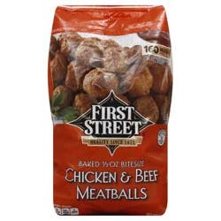 First Street Chicken And Beef Meatballs