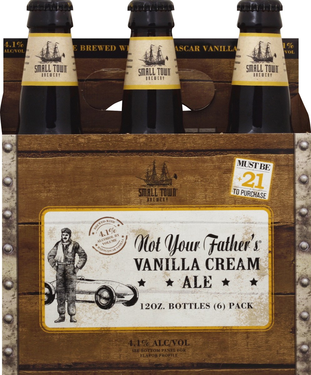 slide 2 of 4, Small Town Brewery Not Your Father's Vanilla Cream Ale Bottles, 6 ct; 12 oz