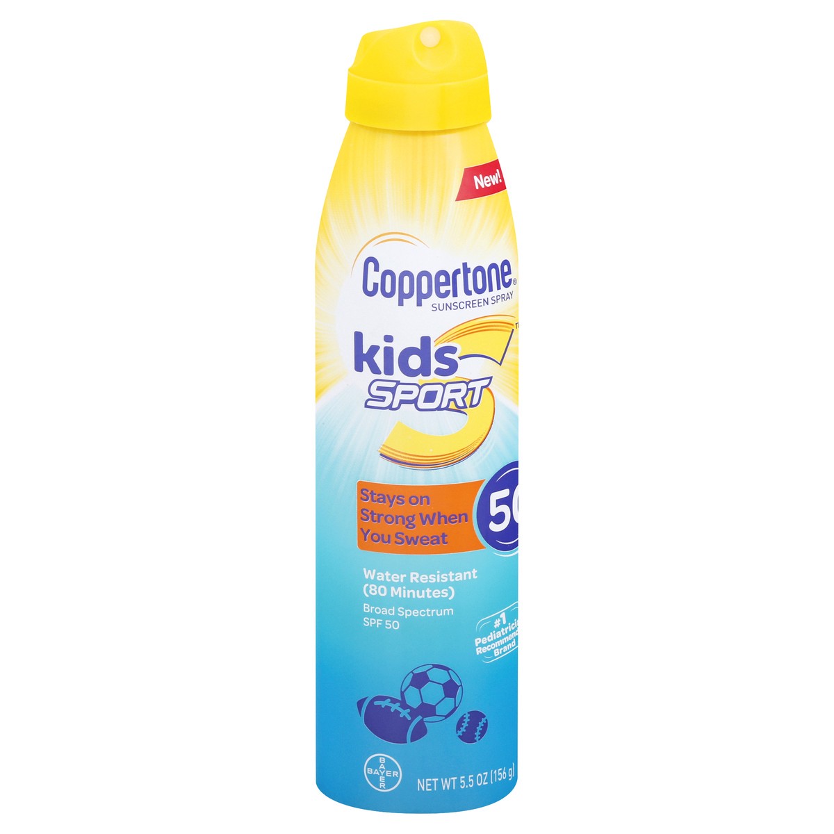 slide 4 of 9, Coppertone Kids Sport Sunscreen Continuous Spray Spf 50, 5.5 oz