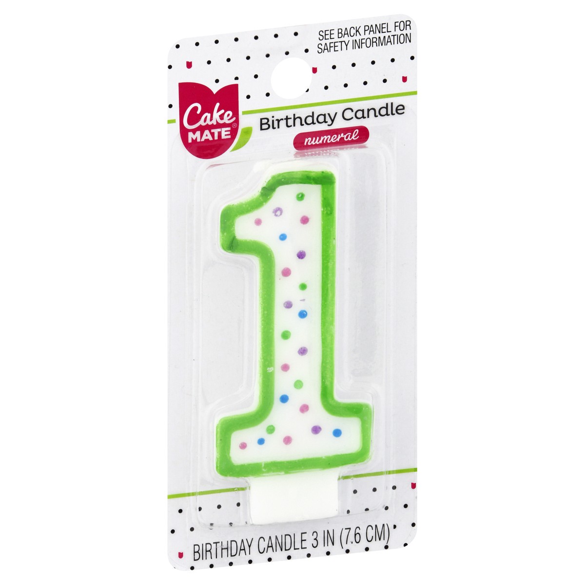 slide 5 of 11, Cake Mate Numeral 1 3 Inch Birthday Candle 1 ea, 1 ct