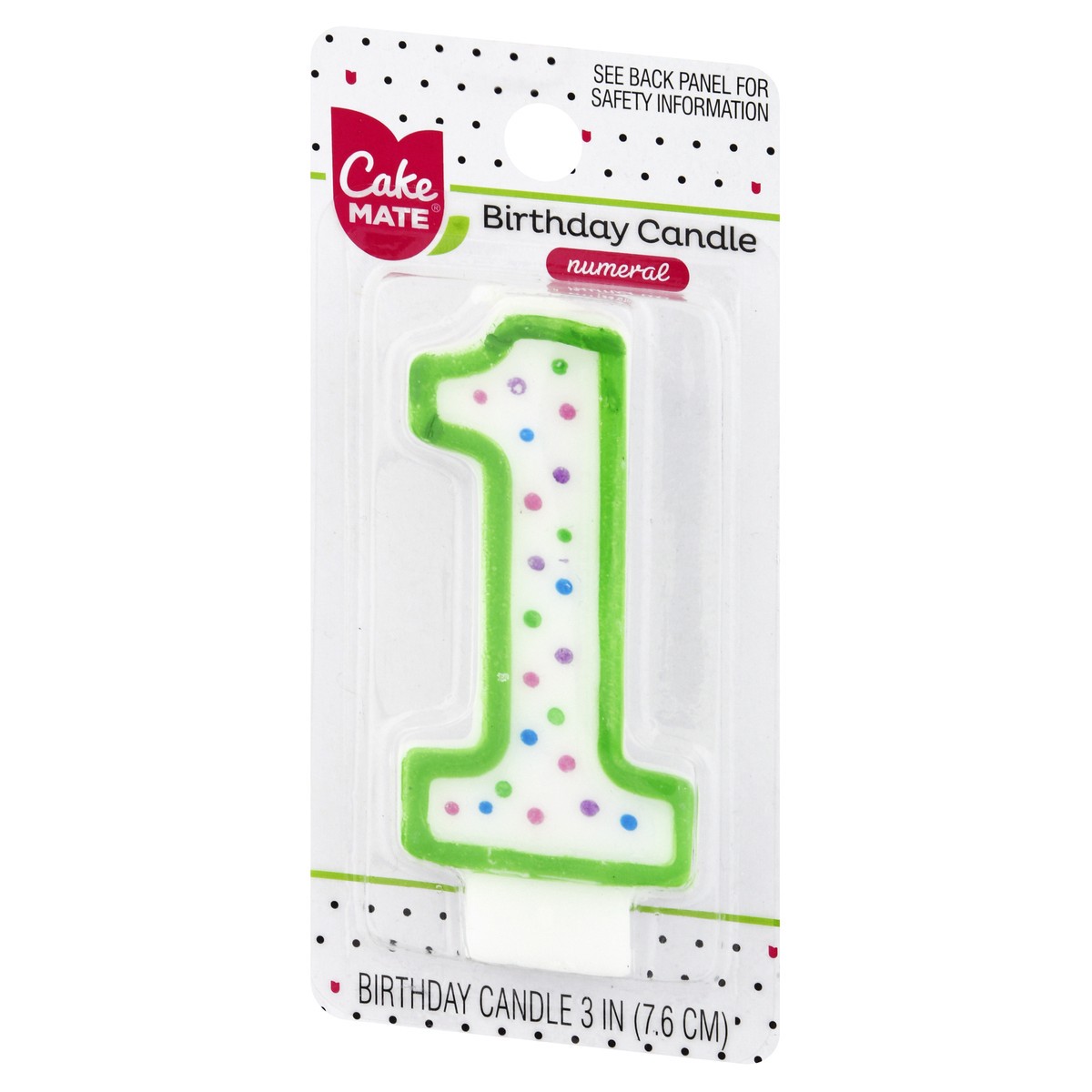 slide 6 of 11, Cake Mate Numeral 1 3 Inch Birthday Candle 1 ea, 1 ct