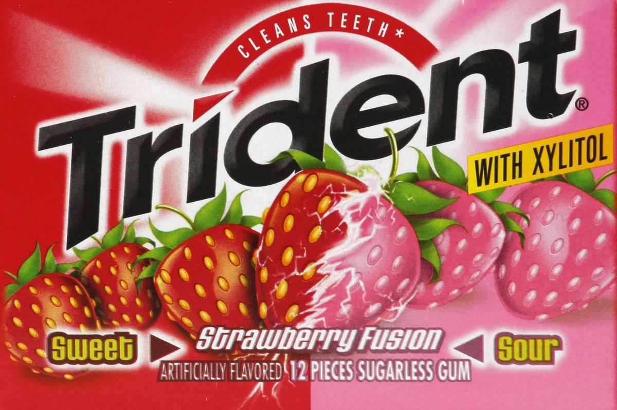 slide 4 of 4, Trident Strawberry Fusion, 1 ct