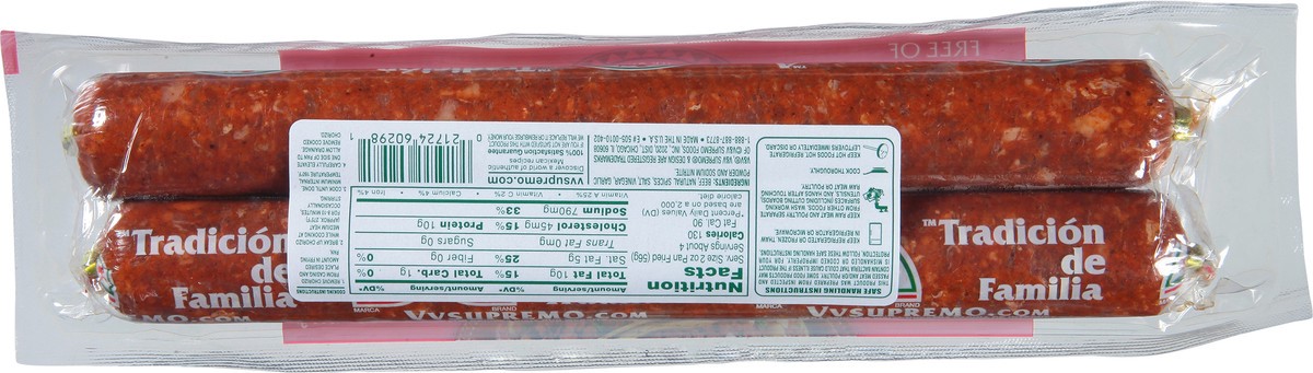 slide 8 of 9, Supremo Authentic Mexican-Style Original Picante Beef Chorizo 13 oz, 13 oz