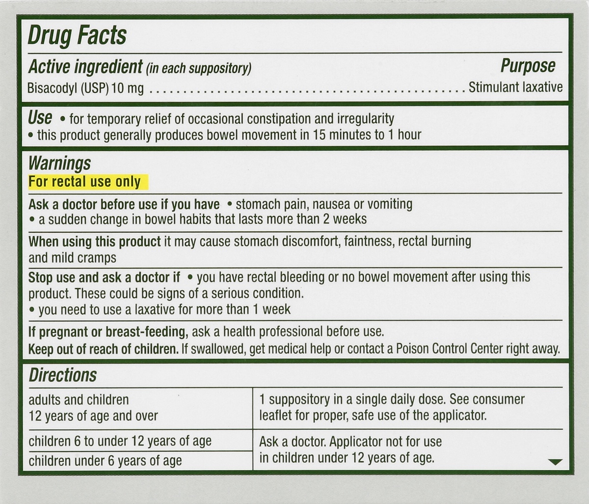 slide 6 of 6, Dulcolax Medicated Laxative Suppositories, 5 ct