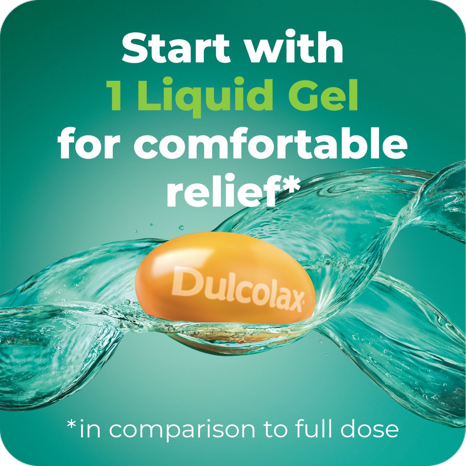 slide 7 of 9, Dulcolax Stimulant Liquid Gel Bisacodyl (USP) 5 mg Laxative 20 Liquid Gels, 20 ct