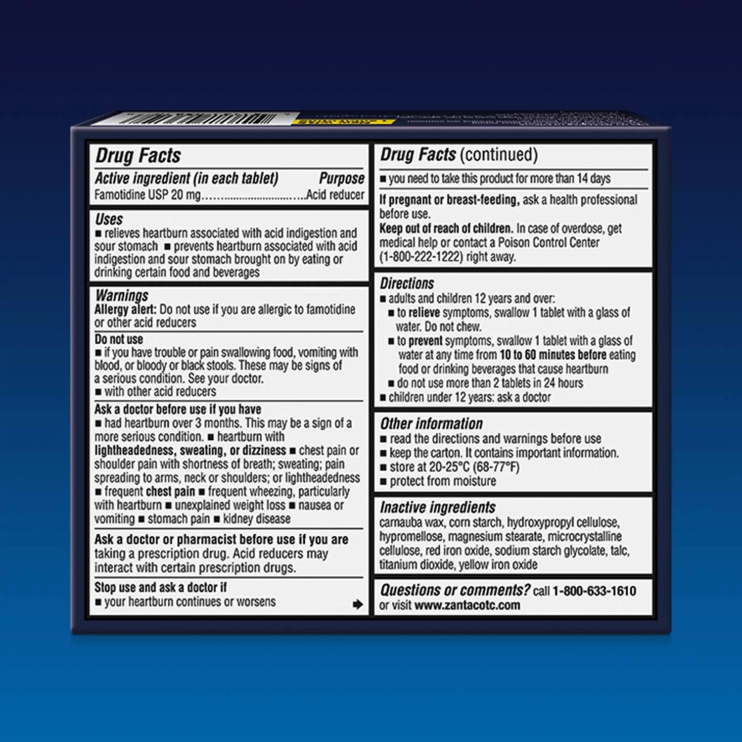 slide 5 of 7, Zantac 360 Tablets Maximum Strength Acid Reducer 90 ea, 90 ct