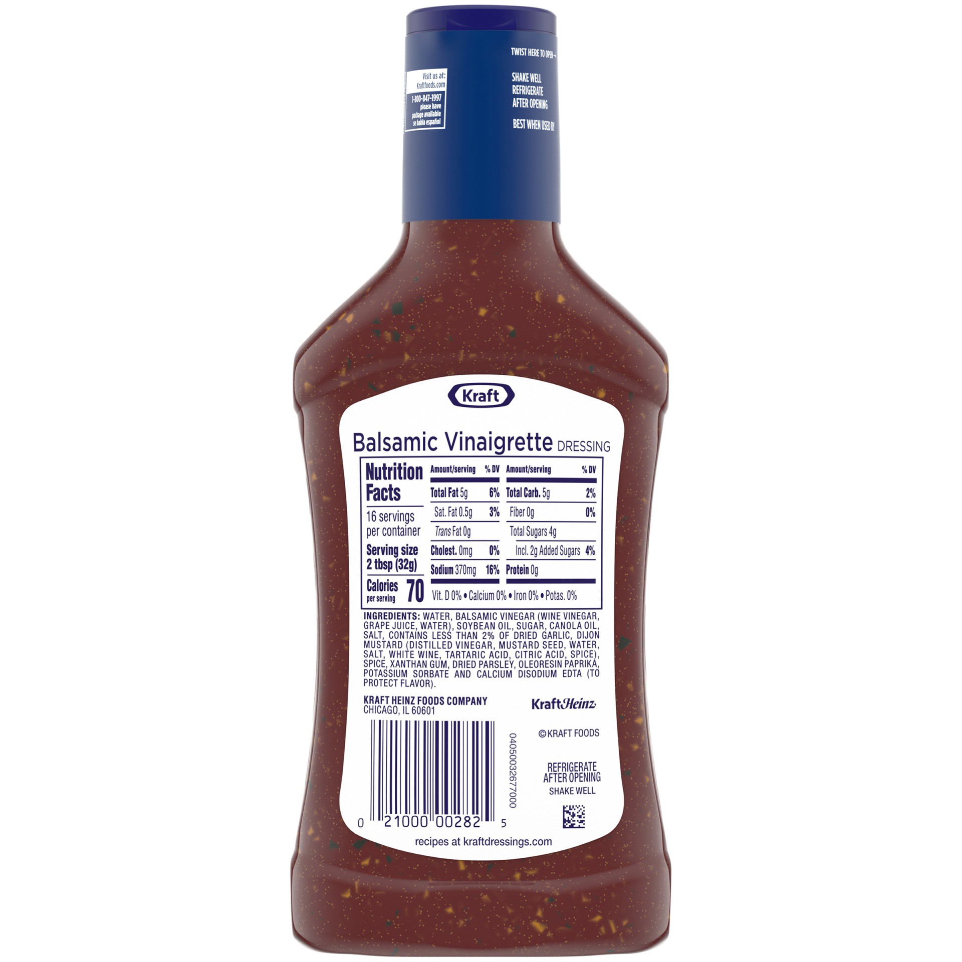 slide 5 of 6, Kraft Balsamic Vinaigrette, 16 fl oz Bottle, 16 fl oz