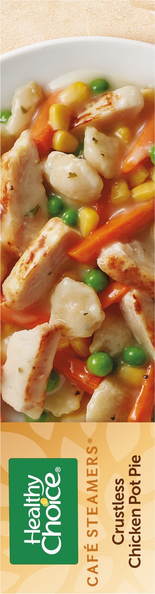 slide 8 of 9, Healthy Choice Cafe Steamers Crustless Chicken Pot Pie, 9.6 oz