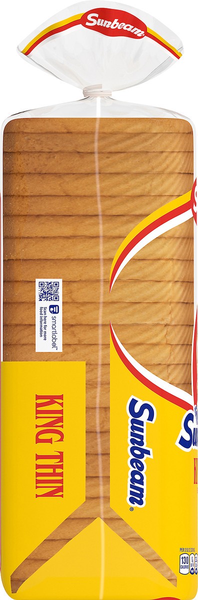 slide 3 of 6, Sunbeam King Thin White Bread, 20 oz, 20 oz