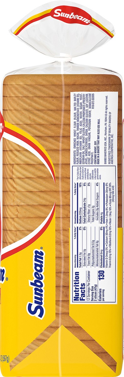 slide 2 of 6, Sunbeam King Thin White Bread, 20 oz, 20 oz