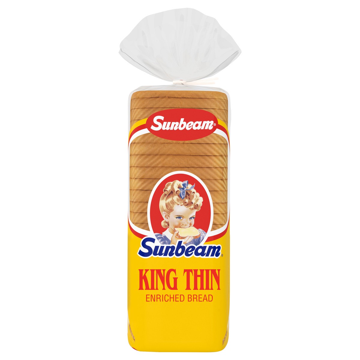 slide 1 of 6, Sunbeam King Thin White Bread, 20 oz, 20 oz