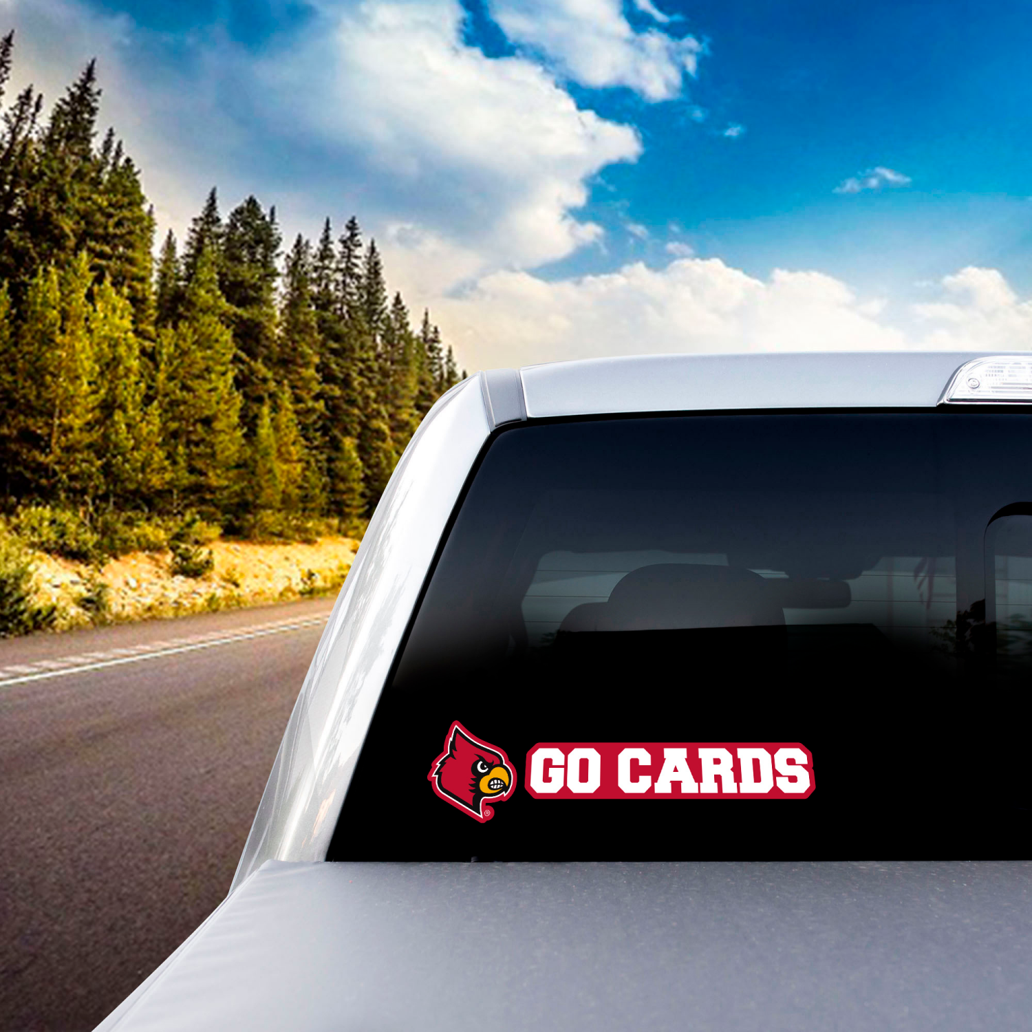 slide 2 of 2, Fanmats Team Slogan Decal Louisville, 1 ct