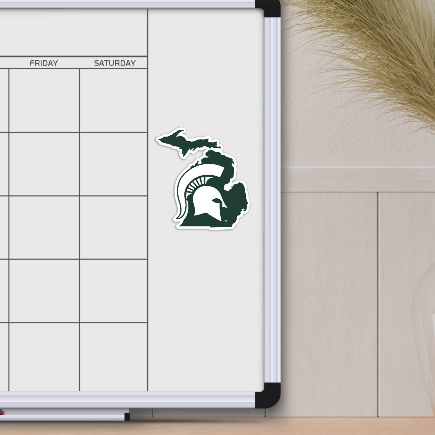 slide 2 of 2, Fanmats State Decal Michigan State, 1 ct