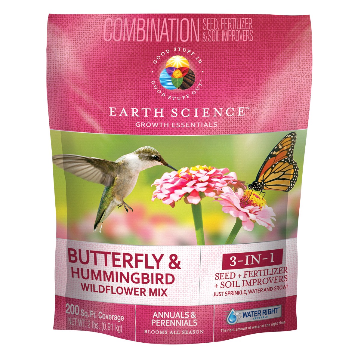 slide 1 of 2, Earth Science Butterfly & Hummingbird, 1 ct