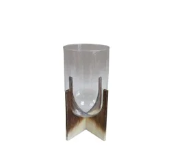 HD Designs Brown Ombre Base Hurricane Vase
