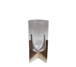 HD Designs Brown Ombre Base Hurricane Vase