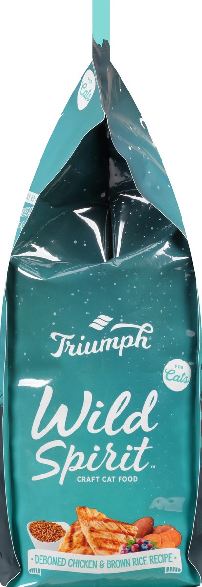 slide 2 of 11, Triumph Wild Spirit Deboned Chicken & Brown Rice Recipe Food for Cats 7 lb, 7 lb