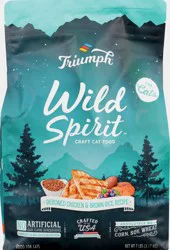 Triumph Wild Spirit Deboned Chicken & Brown Rice Recipe Food for Cats 7 lb
