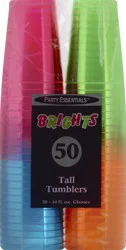 Party Essentials Neon Tumblers