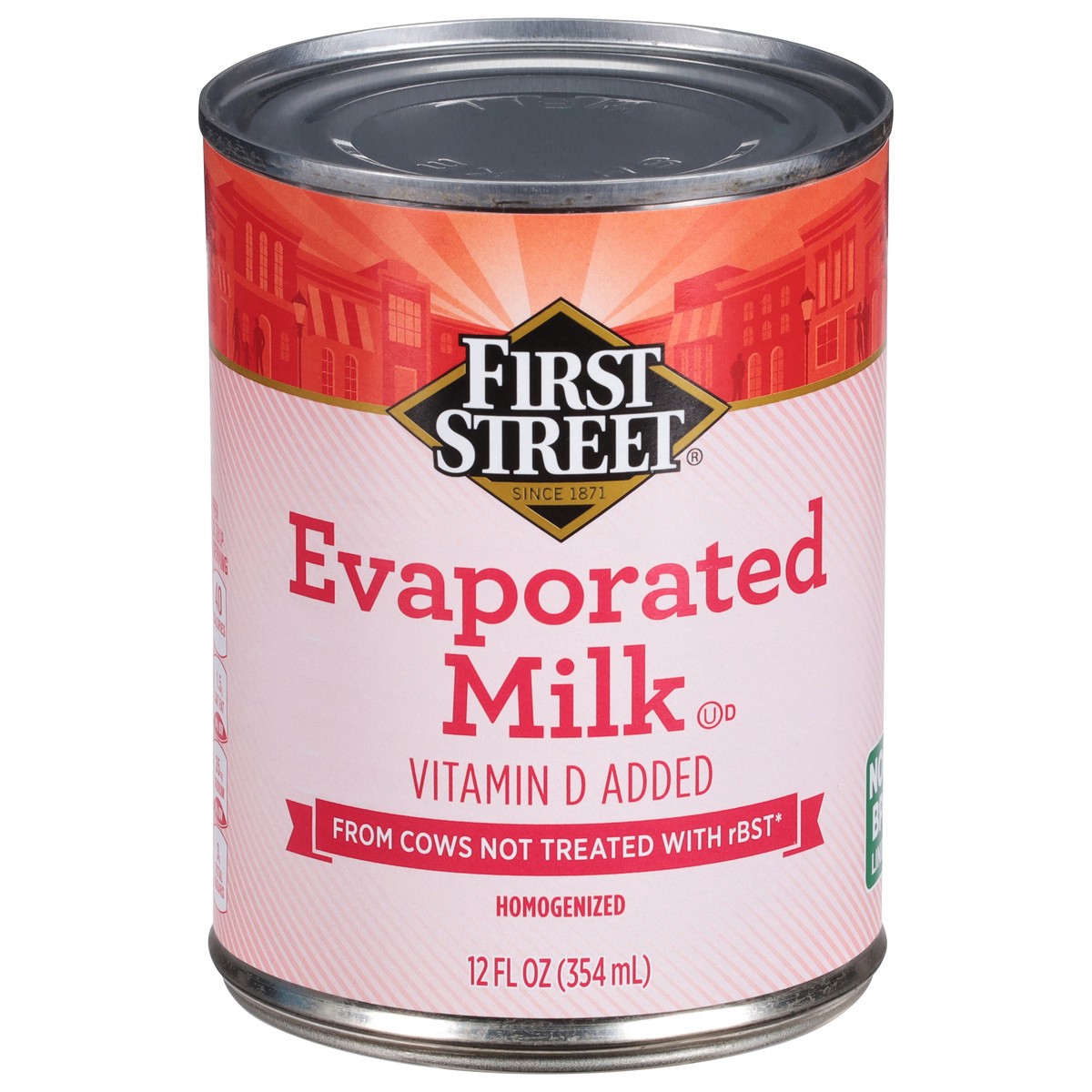 slide 1 of 13, First Street Evaporated Milk, 12 oz