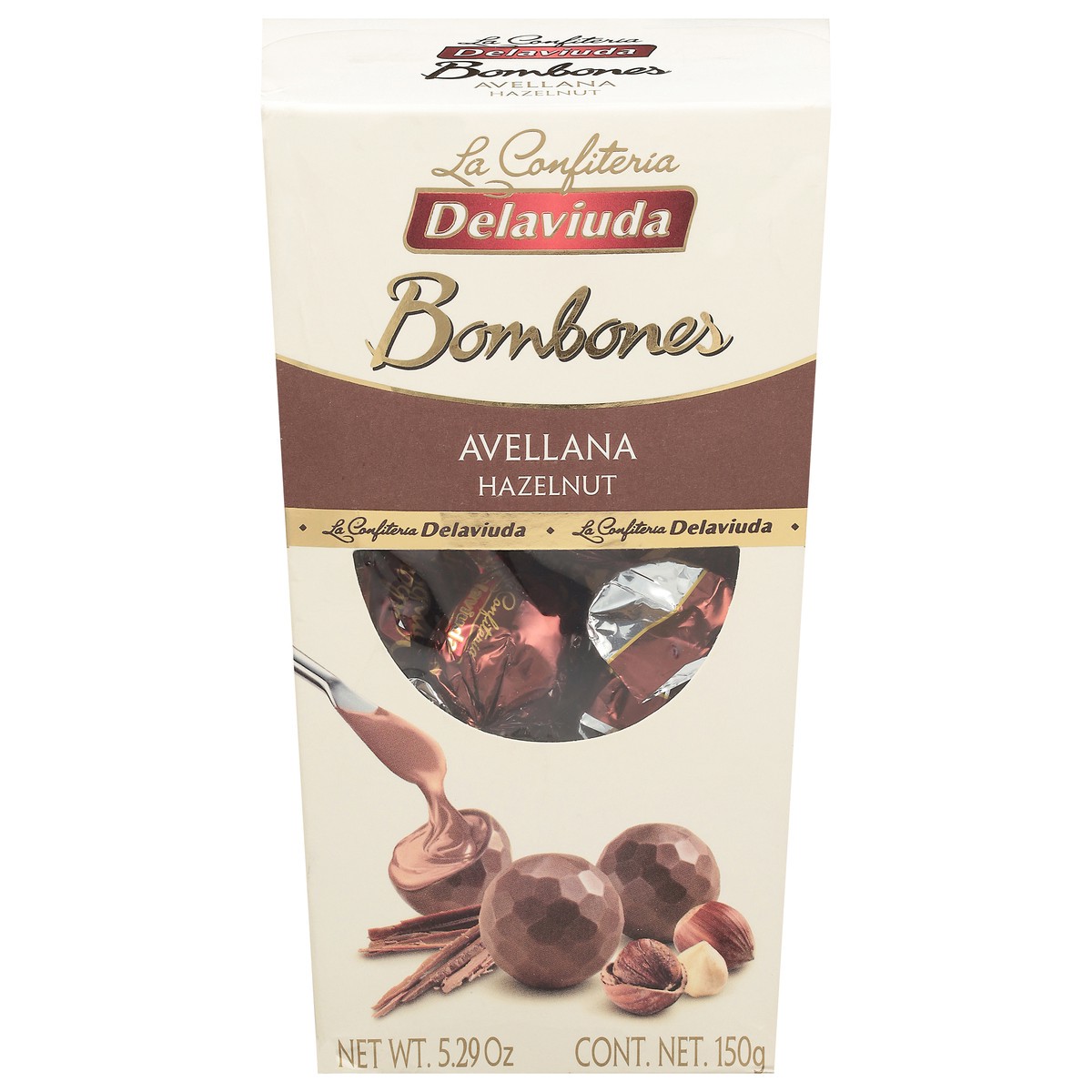 slide 1 of 9, Delaviuda Hazelnut Bombones 14 ea, 14 ct