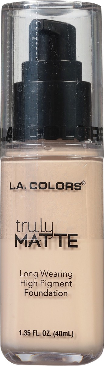 slide 6 of 9, L.A. Colors Truly Matte Porcelain Foundation, 1.35 fl oz