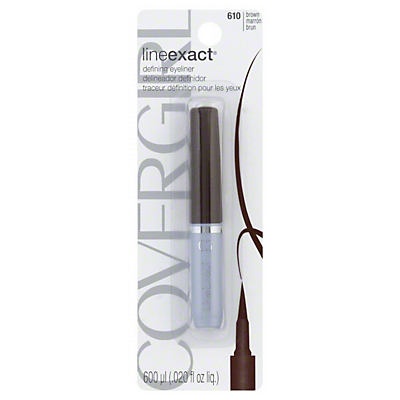 slide 1 of 1, Covergirl Line Exact Liquid Liner Pen Brown 610, 0.020 oz