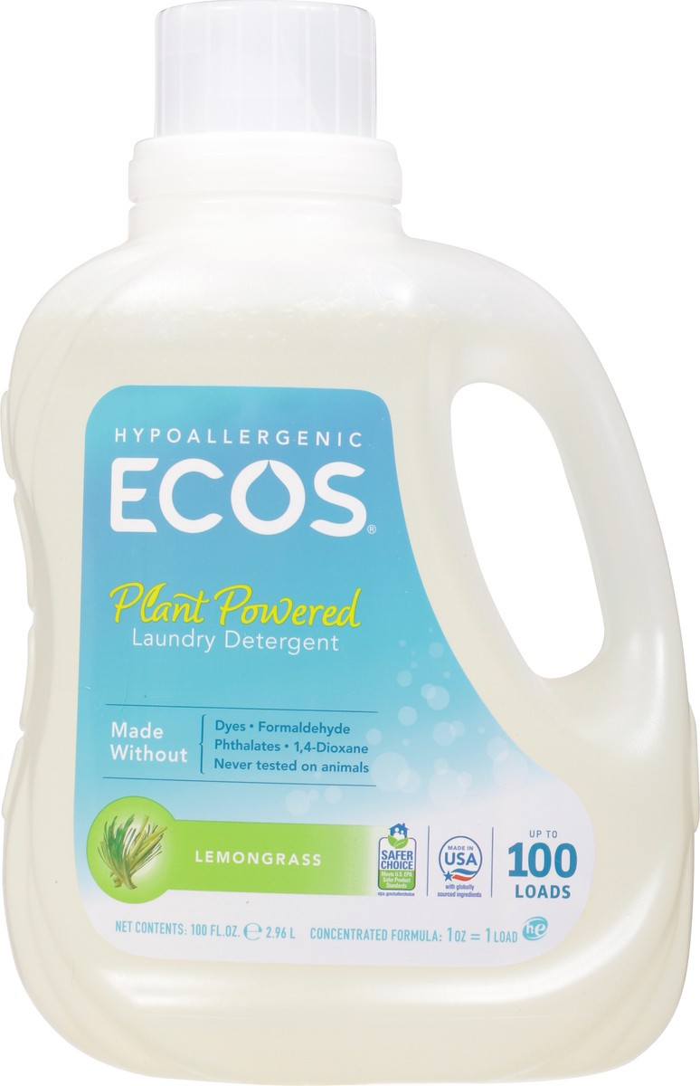 slide 7 of 12, Ecos Plant Powered Lemongrass Laundry Detergent 100 fl oz, 100 fl oz