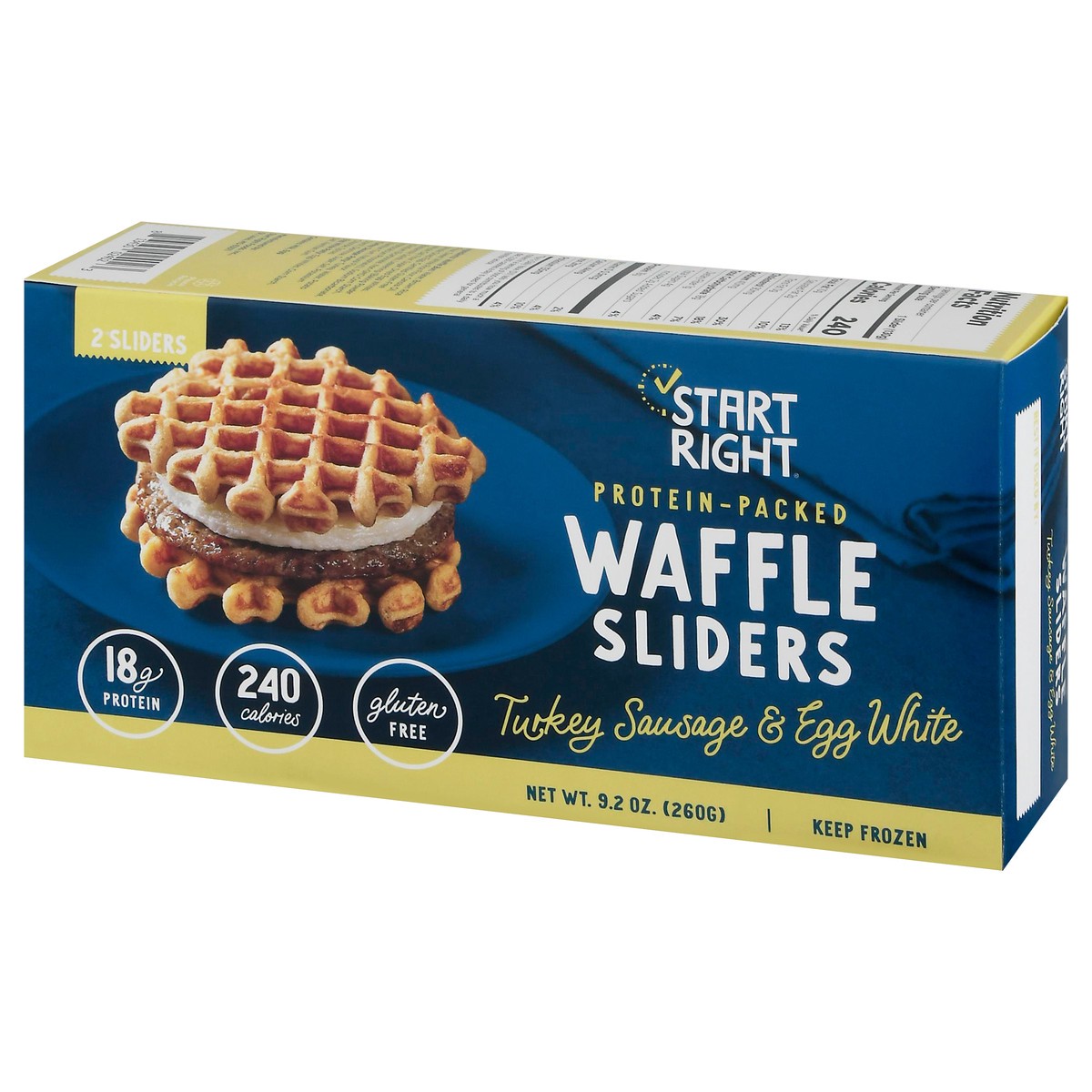 slide 2 of 14, Start Right Turkey Sausage & Egg White Waffle Sliders 2 ea, 2 ct