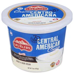 Los Altos Natural Central American Sour Cream 15 oz
