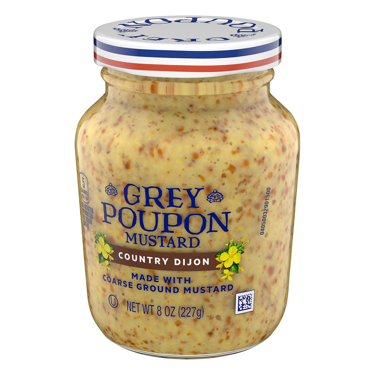 slide 3 of 9, Grey Poupon Country Dijon Coarse Ground Mustard, 8 oz. Jar, 