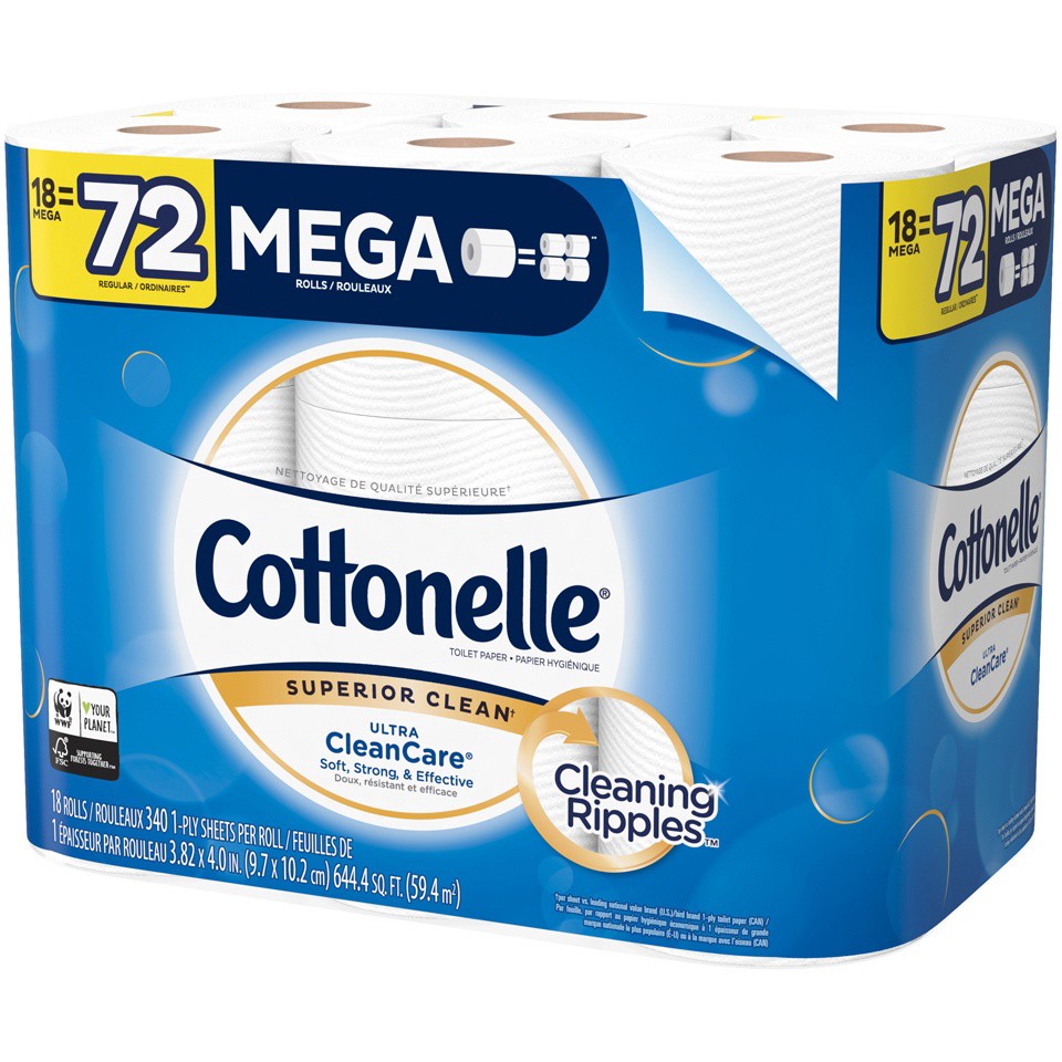 slide 4 of 13, Cottonelle Bath Tissue Mega 18Ct, 18 ct