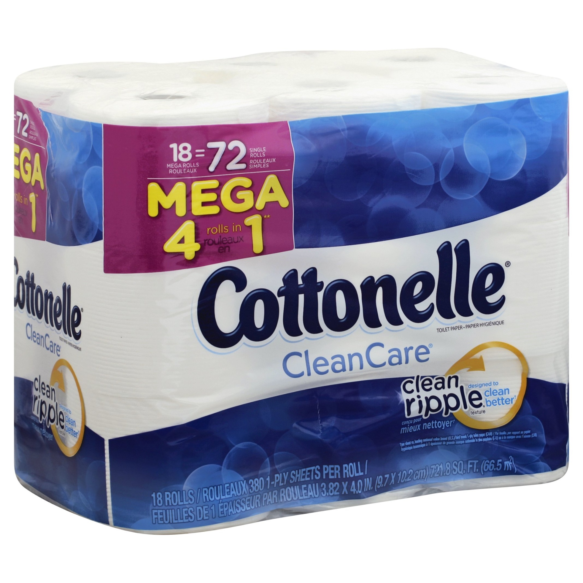 Cottonelle Clean Care Toilet Paper Mega Rolls 18 ct | Shipt