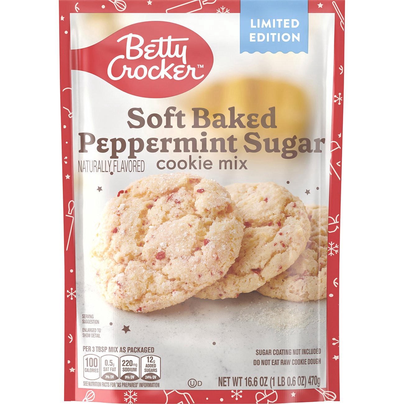 slide 1 of 1, Betty Crocker Cookie Mix Peppermint Sugar - 16.6 oz, 16.6 oz